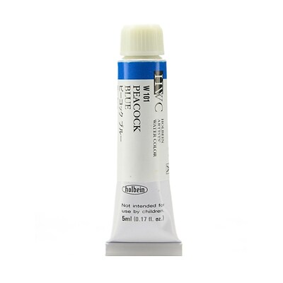 Holbein Artist Watercolor, Peacock Blue, 5Ml, 2/Pack (97114-Pk2)