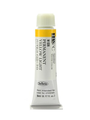 Holbein Artist Watercolor, Permanent Yellow Light, 5Ml, 2/Pack (97125-Pk2)