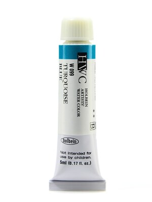 Holbein Turquoise Blue Artist Watercolor, 5Ml, 2/Pack (97141-Pk2)