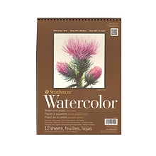 Strathmore 400 Series Watercolor Pad, 9 X 12, Spiral Pad, 3/Pack (42522-Pk3)