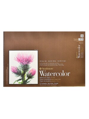 Strathmore 400 Series Watercolor Pad 15 In. X 22 In. Spiral Pad Of 12