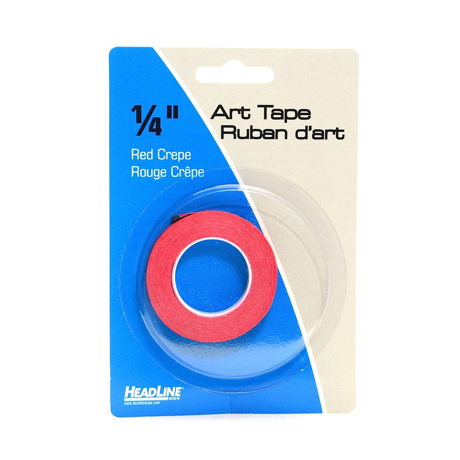 Headline Graphic Art Tape Red 1/4 In. [Pack Of 6]