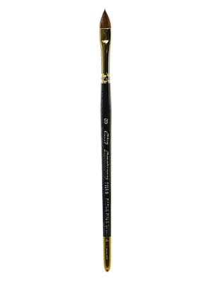 Silver Brush Renaissance Series Brushes, Short Handle 8 Cats Tongue (53318)