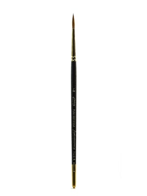 Silver Brush Renaissance Series Brushes, Short Handle, 4, Round (81654)