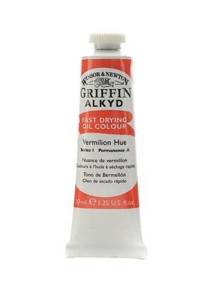 Winsor  And  Newton Griffin Alkyd Oil Colours Vermillion Hue 37 Ml 680 [Pack Of 3]