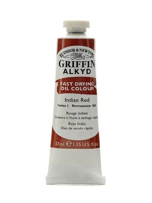 Winsor  And  Newton Griffin Alkyd Oil Colours Indian Red 37 Ml 317 [Pack Of 3]