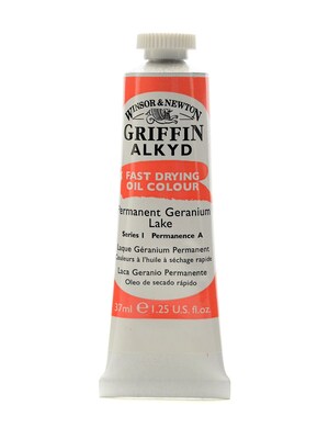Winsor  And  Newton Griffin Alkyd Oil Colours Permanent Geranium Lake 37 Ml 480 [Pack Of 3]