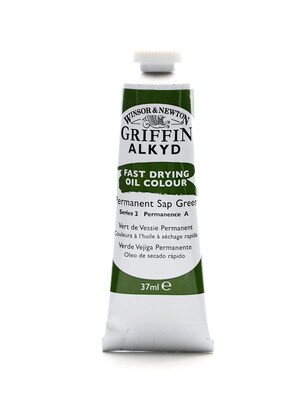 Winsor  And  Newton Griffin Alkyd Oil Colours Permanent Sap Green 37 Ml 503