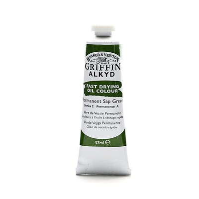 Winsor  And  Newton Griffin Alkyd Oil Colours Permanent Sap Green 37 Ml 503