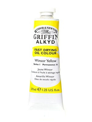 Winsor  And  Newton Griffin Alkyd Oil Colours Winsor Yellow 37 Ml 730 [Pack Of 3]