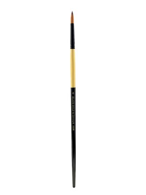 Dynasty Black Gold Series Long Handled Synthetic Brushes, 4-Round 1526R (10304)
