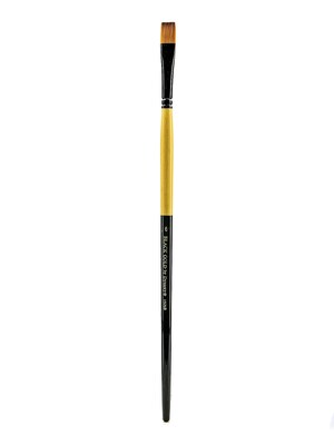 Dynasty Black Gold Series Long Handled Synthetic Brushes, 6 Bright 1526B (38405)