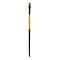 Dynasty Black Gold Series Long Handled Synthetic Brushes, 6 Bright 1526B (38405)
