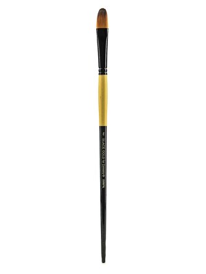 Dynasty Black Gold Series Long-Handled Synthetic Brush, 8, Filbert, 1526Fil (45843)