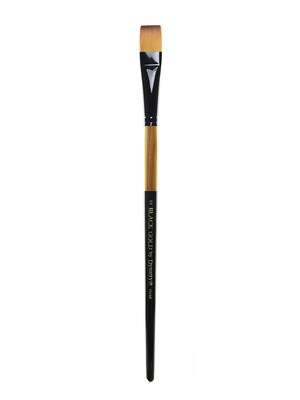 Dynasty Black Gold Series Long Handled Synthetic Brushes 10 Bright 1526B