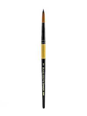 Dynasty Black Gold Series Synthetic Brushes Short Handle 10 Round (38759)