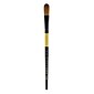Dynasty Black Gold Series Synthetic Brushes, Short Handle 1/2" Oval Wash (44547)