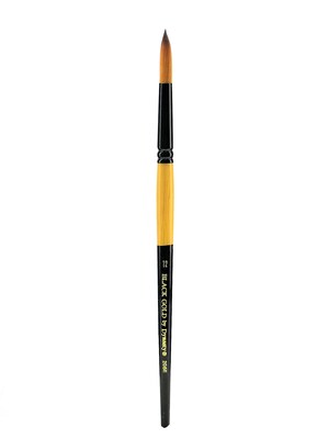 Dynasty Black Gold Series Synthetic Brushes Short Handle 12 Round (44794)