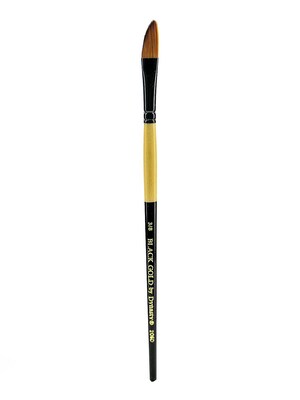 Dynasty Black Gold Series Synthetic Brushes, Short Handle 3/8 Dagger (45815)
