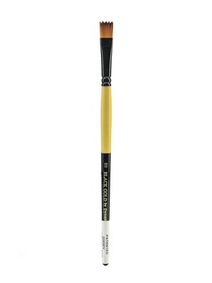Dynasty Black Gold Series Synthetic Brushes, Short Handle, 12-Wave (52155)