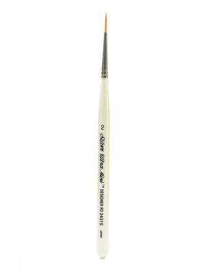 Silver Brush Ultra Mini Series Golden Taklon Brushes, 2 Designer Round (25639)