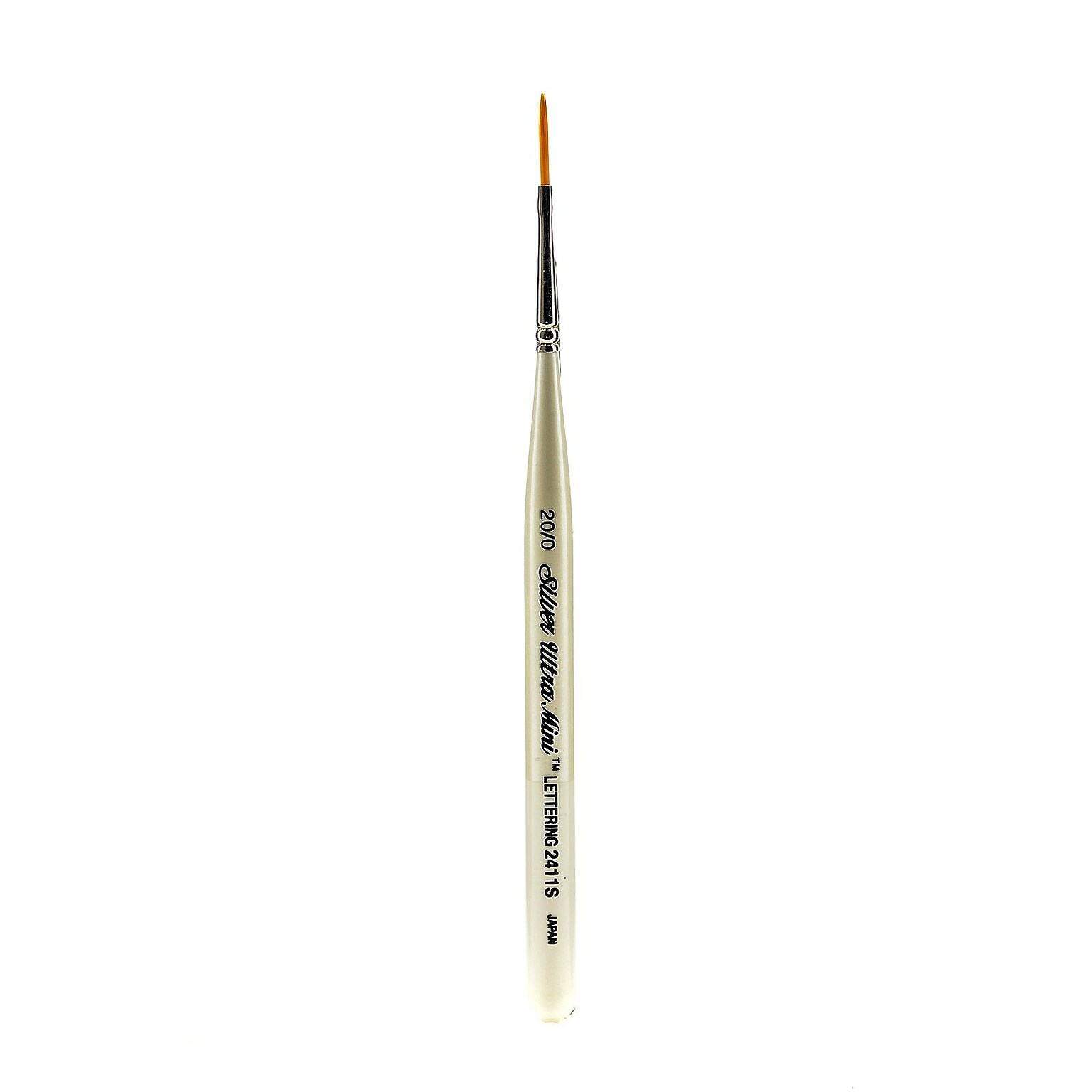 Silver Brush Ultra Mini Series Golden Taklon Brushes, 20/0 Stroke (36479)