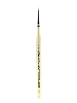 Silver Brush Ultra Mini Series Golden Taklon Brushes 20/0 Round (47794)