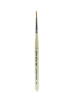 Silver Brush Ultra Mini Series Golden Taklon Brushes, 4 Designer Round (48815)