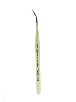 Silver Brush Ultra Mini Series Golden Taklon Brushes 10/0 Teardrop