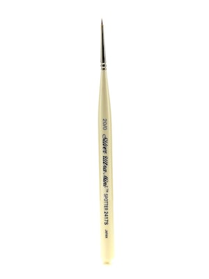 Silver Brush Ultra Mini Series Golden Taklon Brushes, 20/0 Spotter (54063)