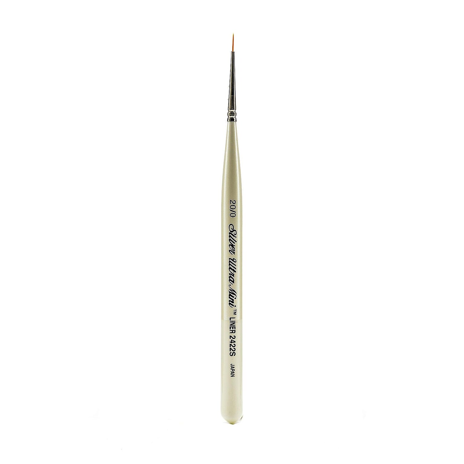 Silver Brush Ultra Mini Series Golden Taklon Brushes 20/0 Monogram Liner (74999)