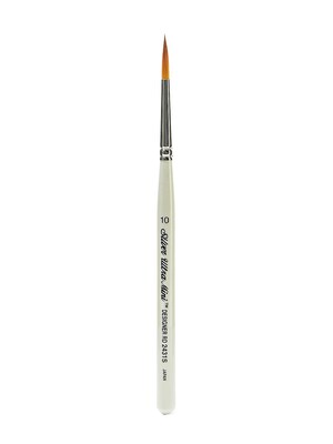 Silver Brush Ultra Mini Series Golden Taklon Brushes, 10-Designer Round (85755)