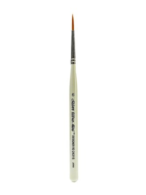 Silver Brush Ultra Mini Series Golden Taklon Brushes, 6 Designer Round (87798)