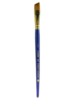 Robert Simmons Sapphire Series Synthetic Brushes Short Handle 1/2 In. Angle Shader S57