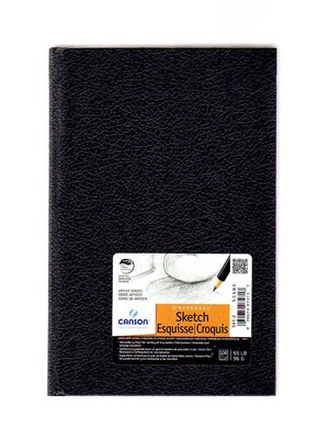 Canson 5.5 x 8 Hard Bound Sketch Book, 108 Sheets/Book, 2/Pack (12437-PK2)