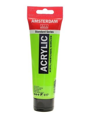Amsterdam Standard Series Acrylic Paint, Yellowish Green, 120Ml, 3/Pack