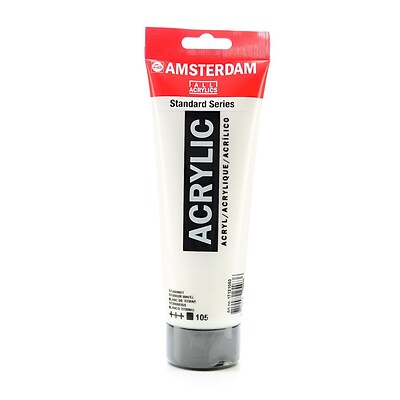 Amsterdam Standard Series Acrylic Paint Titanium White 250 Ml [Pack Of 2]