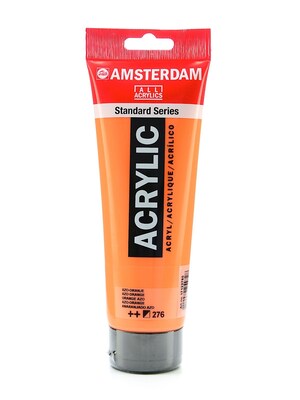 Amsterdam Standard Series Acrylic Paint Azo Orange 250 Ml Pack Of 2 (71115-Pk2)