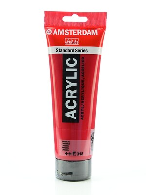 Amsterdam Standard Series Acrylic Paint, Carmine, 250Ml, 2/Pack (71116-Pk2)