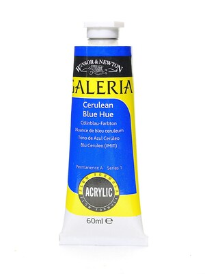 Winsor & Newton Galeria Flow Formula Acrylic Colors, Cerulean Blue Hue No 138, 60Ml, 3Pk (40831-Pk3)