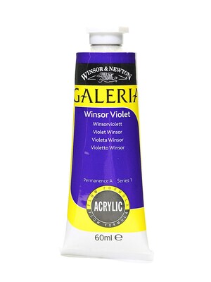 Winsor And Newton Galeria Flow Formula Acrylic Colours Winsor, Violet, 60Ml, No 728, 4Pk (41031-Pk4)