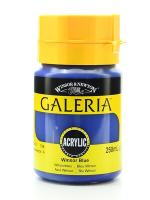 Winsor And Newton Galeria Flow Formula Acrylic Colours, Winsor Blue No 706, 250Ml, 2Pk (61340-Pk2)