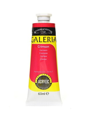 Winsor And Newton Galeria Flow Formula Acrylic Colours, Crimson No 203, 60Ml, 4/Pack