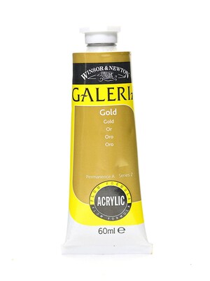 Winsor And Newton Galeria Flow Formula Acrylic Colors Gold 60 Ml 283 Pack Of 3 (69773-Pk3)
