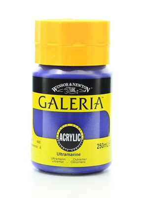 Winsor And Newton Galeria Flow Formula Acrylic Colours, Ultramarine No 660, 250Ml, 2Pk (70743-Pk2)