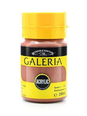 Winsor  And  Newton Galeria Flow Formula Acrylic Colours, Burnt Sienna No 74, 250Ml, 2Pk (87545-Pk2)