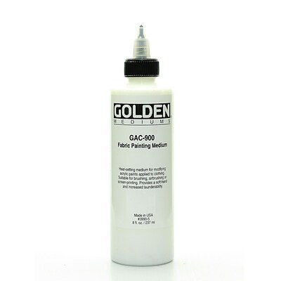 Golden Gac 900 Acrylic Heat-Set Fabric Medium 8 Oz.
