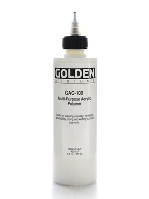 Golden Gac 100 Universal Acrylic Paint Polymer Paint Medium 8 Oz.