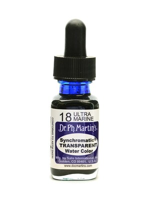 Dr. Ph. Martins Synchromatic Transparent Watercolors 1/2 Oz. Ultramarine [Pack Of 3]