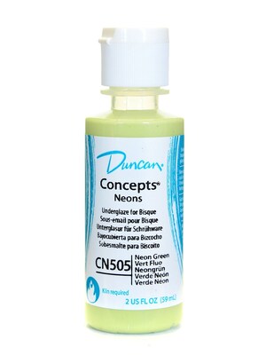 Duncan Concepts Underglaze Neon Green,, Craft Supplies, Cn505 2 Oz. [Pack Of 4]
